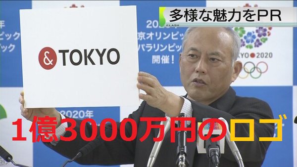 東京五輪のロゴ1億3000万円