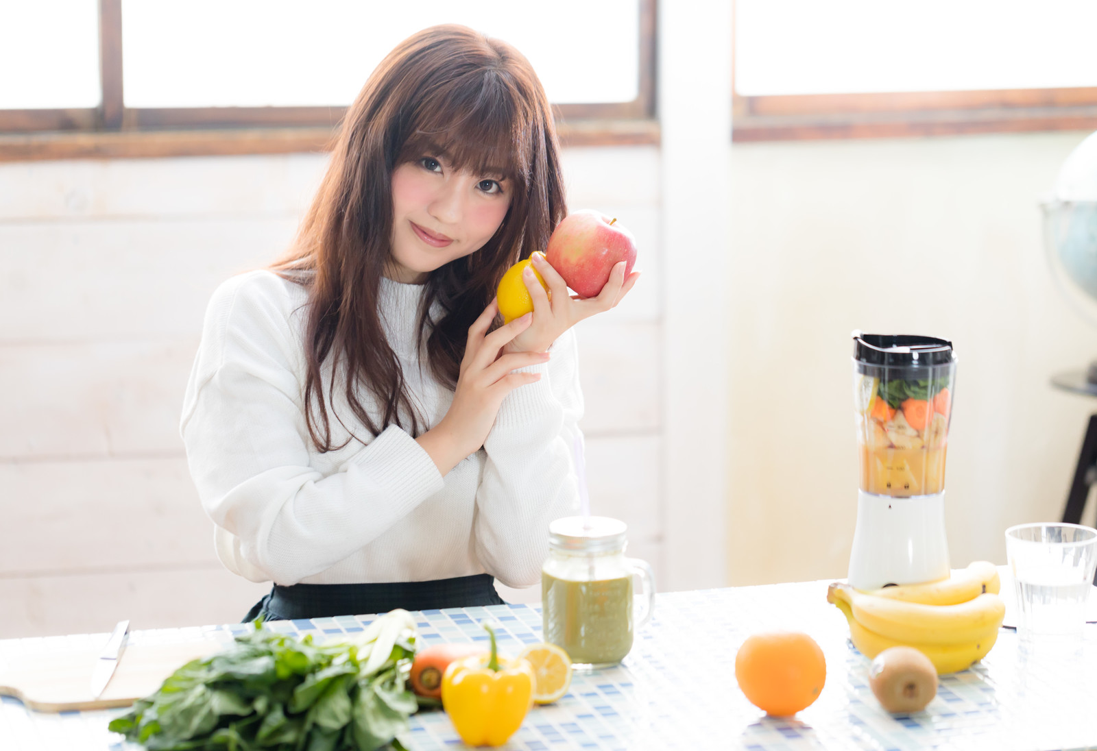 健康に気を使う女性